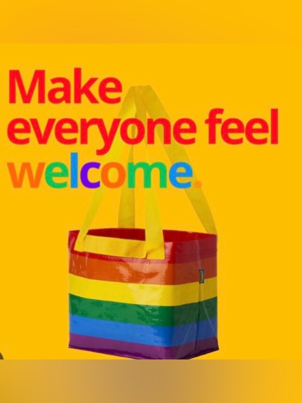 IKEA RAINBOW STORSTOMMA Tote Bags, set of 2 small bags, Brand New - Picture 7 of 7